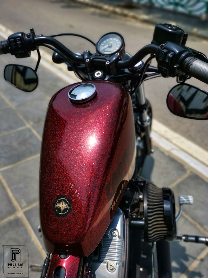 Harley Davidson 48 Red Metal Flake